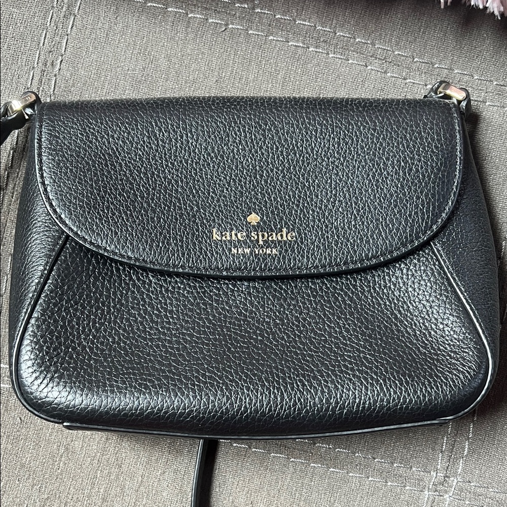 Kate Spade Black Pebbled Leather Crossbody Bag